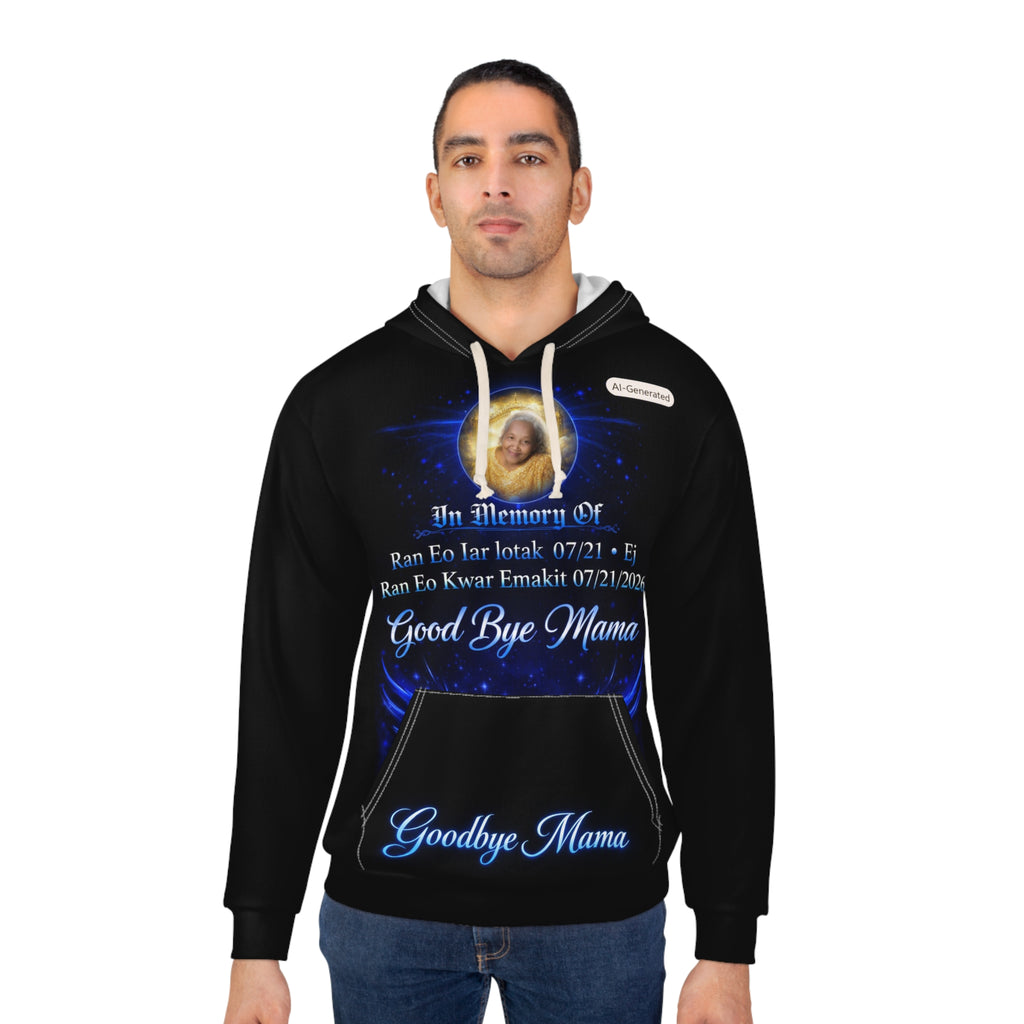 Memorial Hoodie — 'Goodbye Mama' Personalized Tribute Pullover