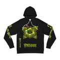 Floral Gothic Hoodie — Green Clover Crest Streetwear
