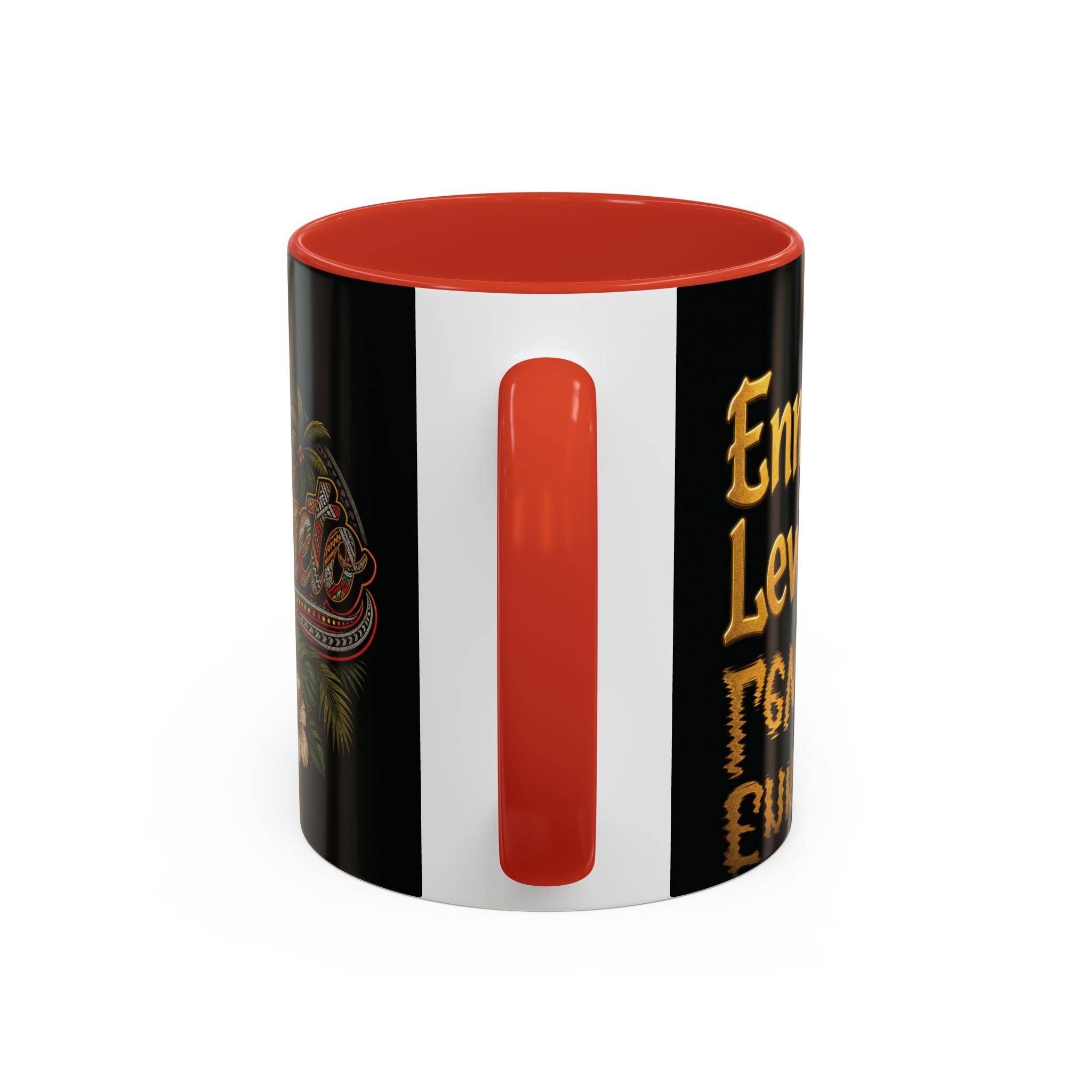 Vintage Hawaiian Coffee Mug — 'Coffee Tirik' Tropical Floral Accent Mug (11/15oz)