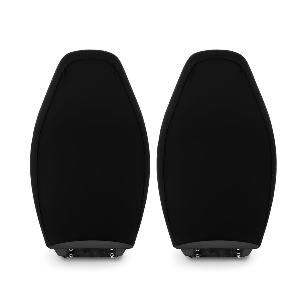 Kingdom 'King' Script Polyester Car Seat Covers — Black & Gold Urban Crown Design