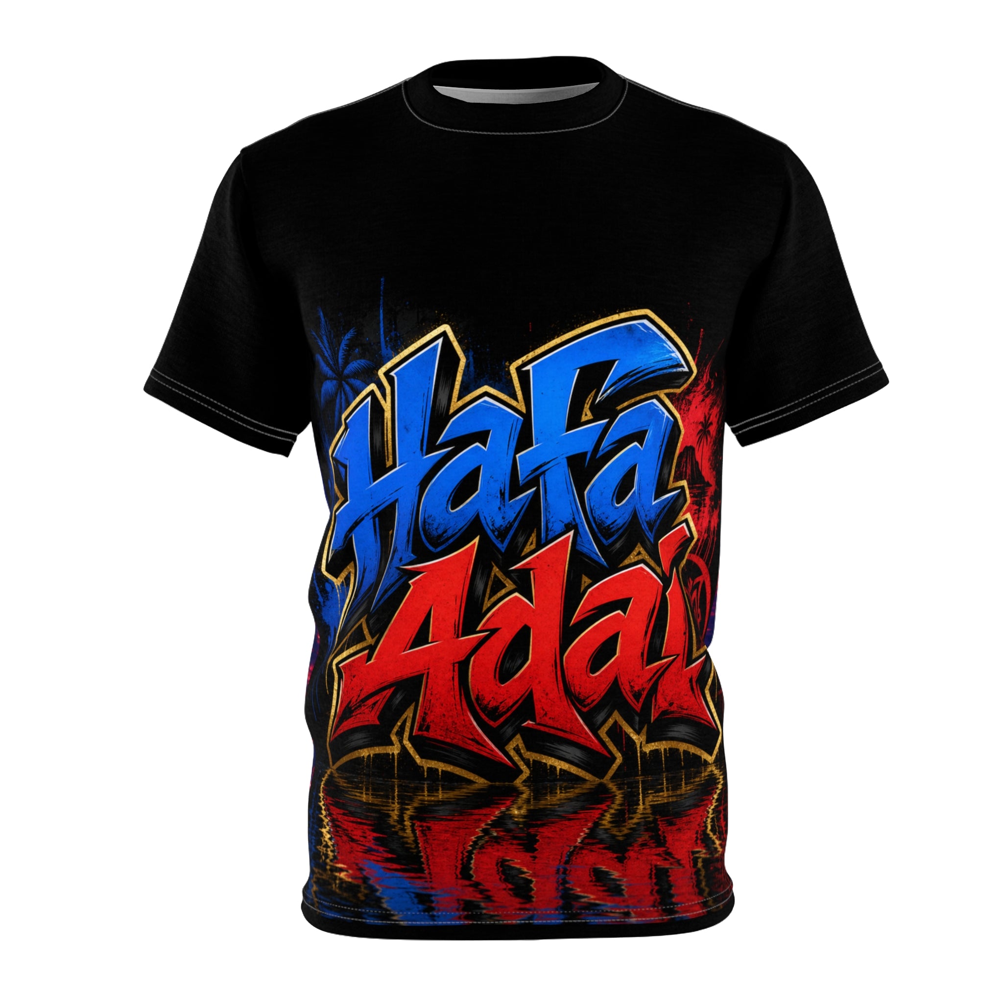 Hafa Adai Graffiti Tee — Guam Pride All-Over Print T-Shirt