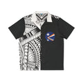 Men's Polynesian Print Hawaiian Shirt — Jakwe Flag Graphic AOP