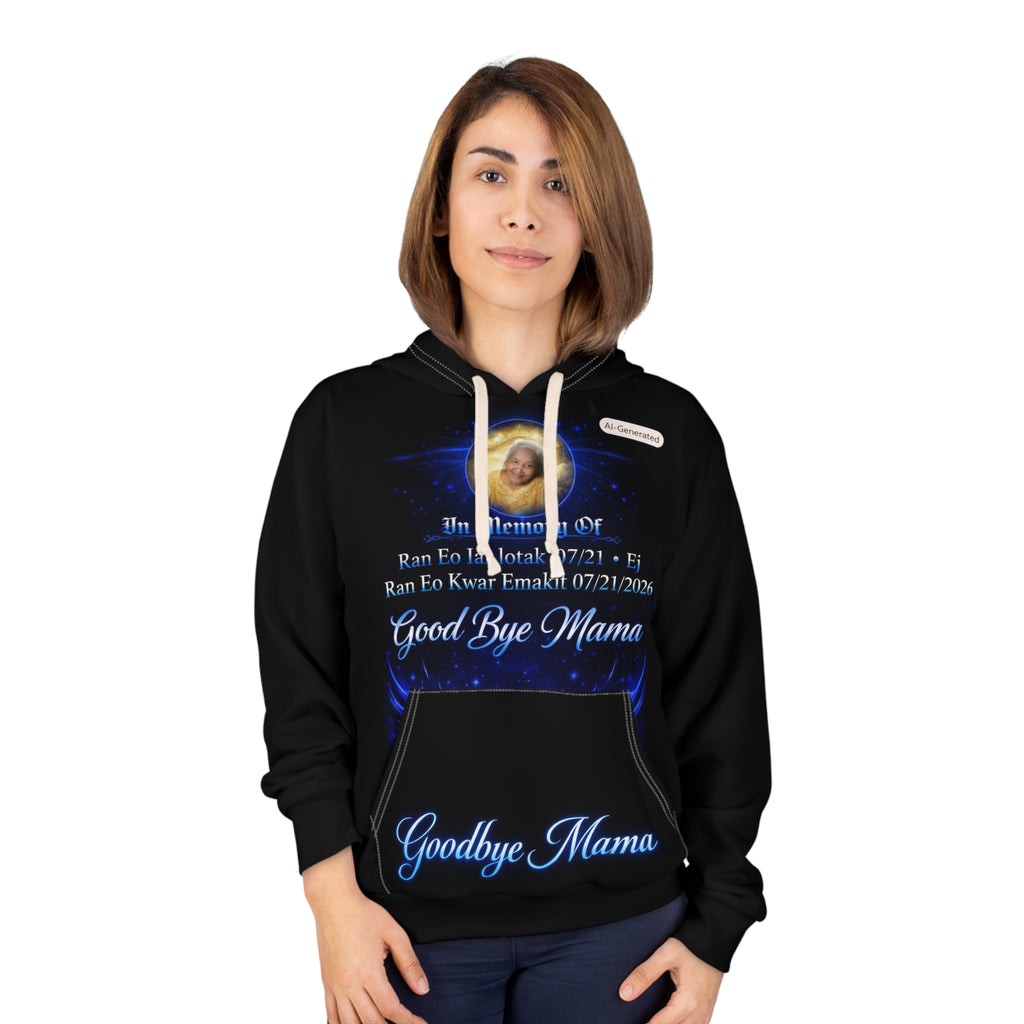 Memorial Hoodie — 'Goodbye Mama' Personalized Tribute Pullover