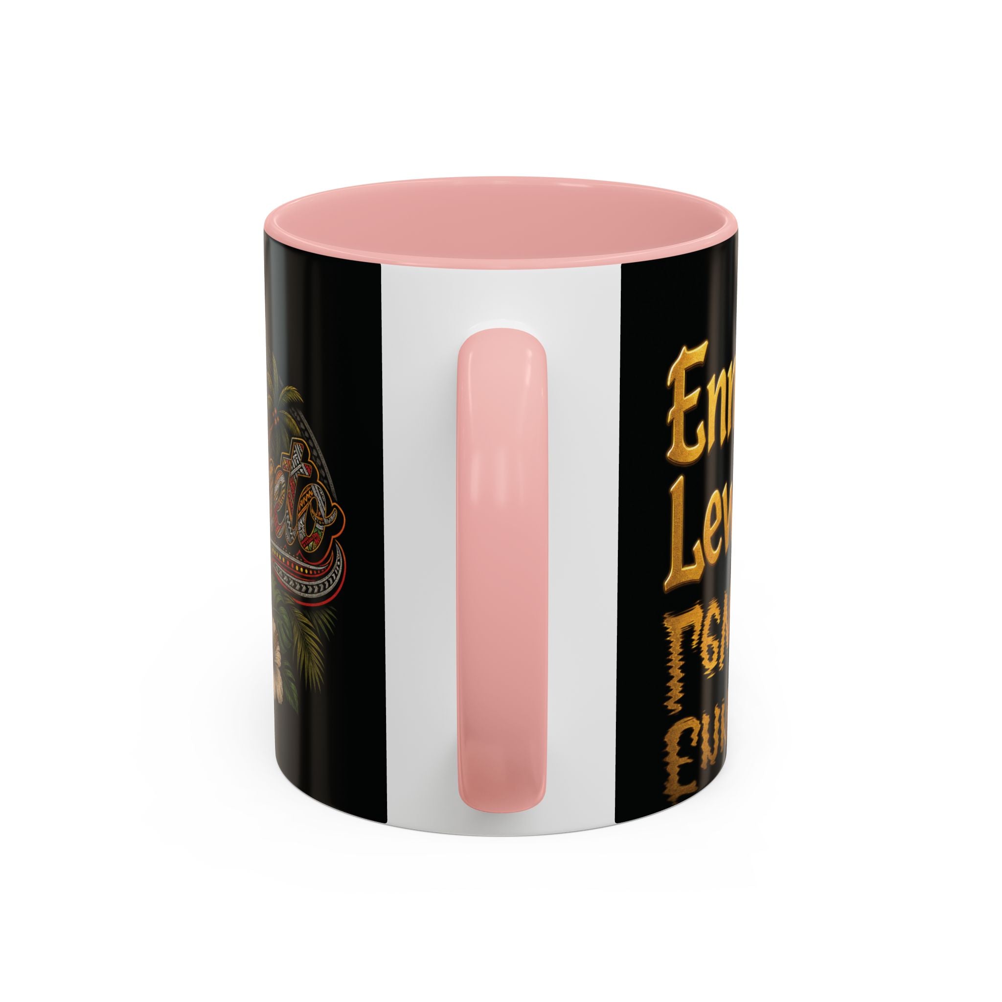 Vintage Hawaiian Coffee Mug — 'Coffee Tirik' Tropical Floral Accent Mug (11/15oz)