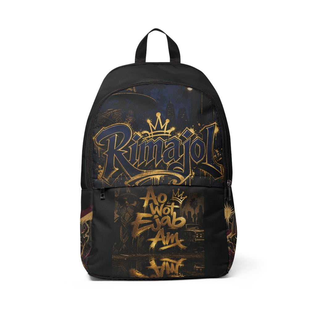 Graffiti Crown Backpack — 'Rimajol' Street Art Print