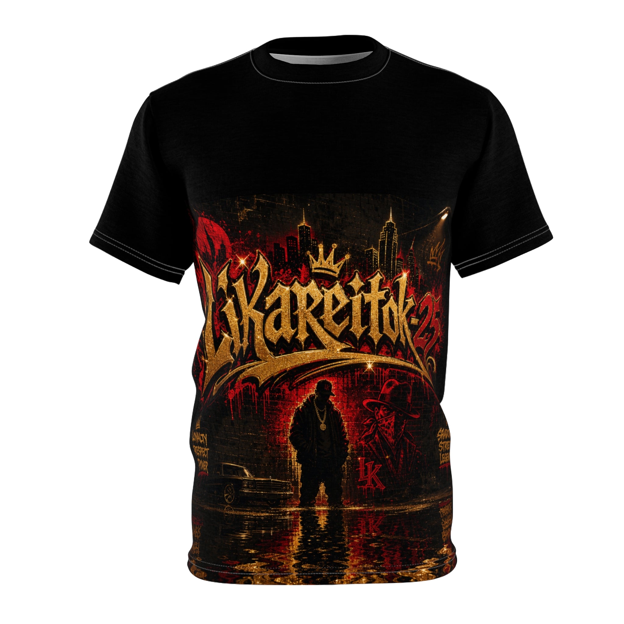 Graffiti Nightscape T-Shirt — 'Likaretok' Urban Streetwear Tee