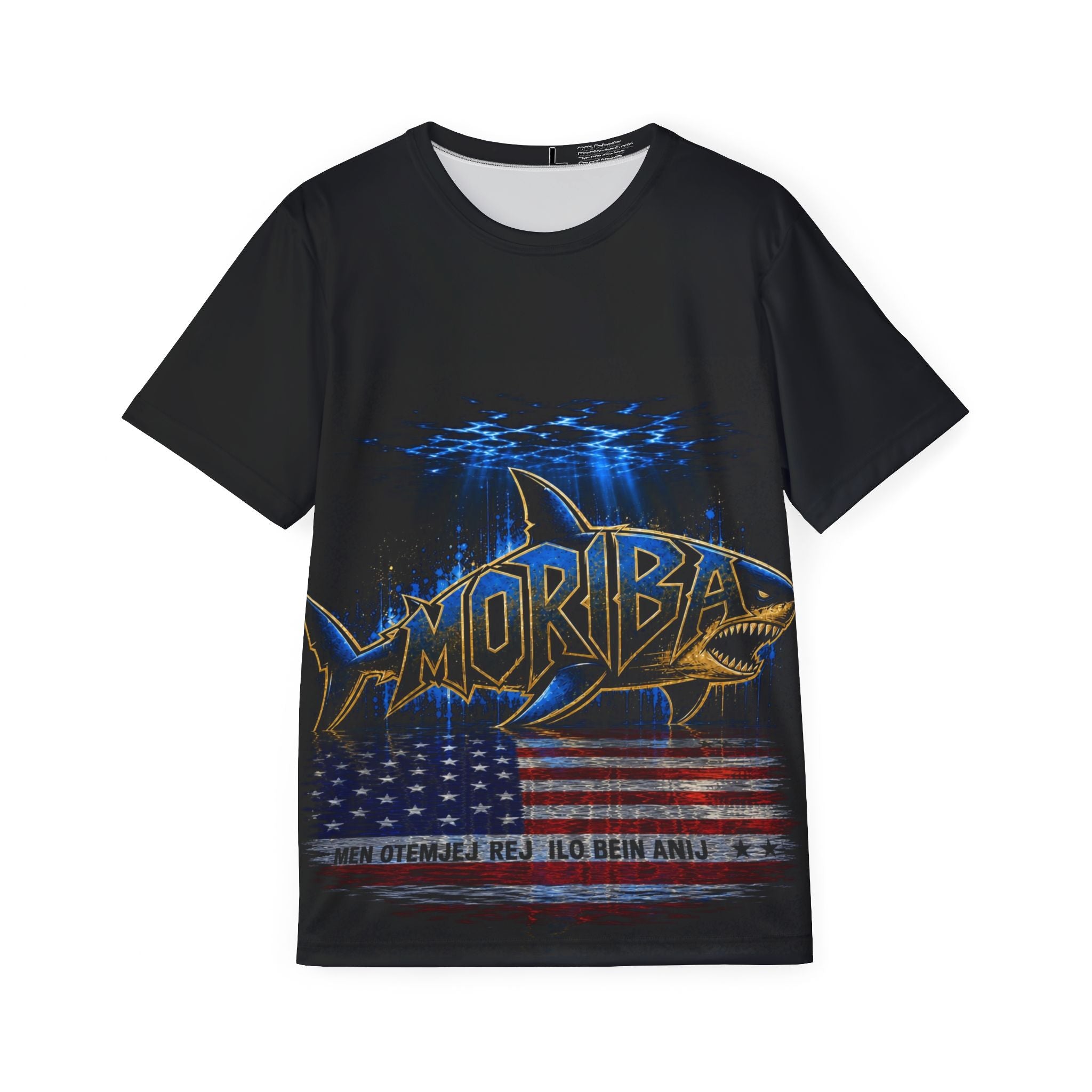 Shark Patriot Sports Jersey — Moriba Graphic Men's Athletic Tee
