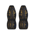 Kingdom 'King' Script Polyester Car Seat Covers — Black & Gold Urban Crown Design